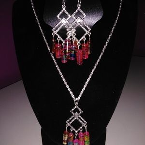 BEAUTIFUL JEWELRY SET NECKLACE AND EARRING